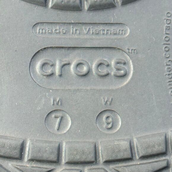 Crocs Crocband Childrens Black Slips On Clogs Sandals Size M7 W9 - Picture 7 of 7